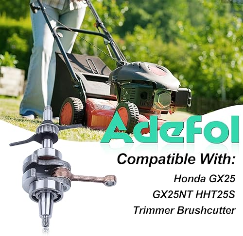 Miniatura 2 de Adefol Kit de pistón de cigüeñal de 1.535 in para Honda GX35 HHT35S UMC435A cortador de cepillo de motor 13310-Z3F-000 13101-Z0Z-000