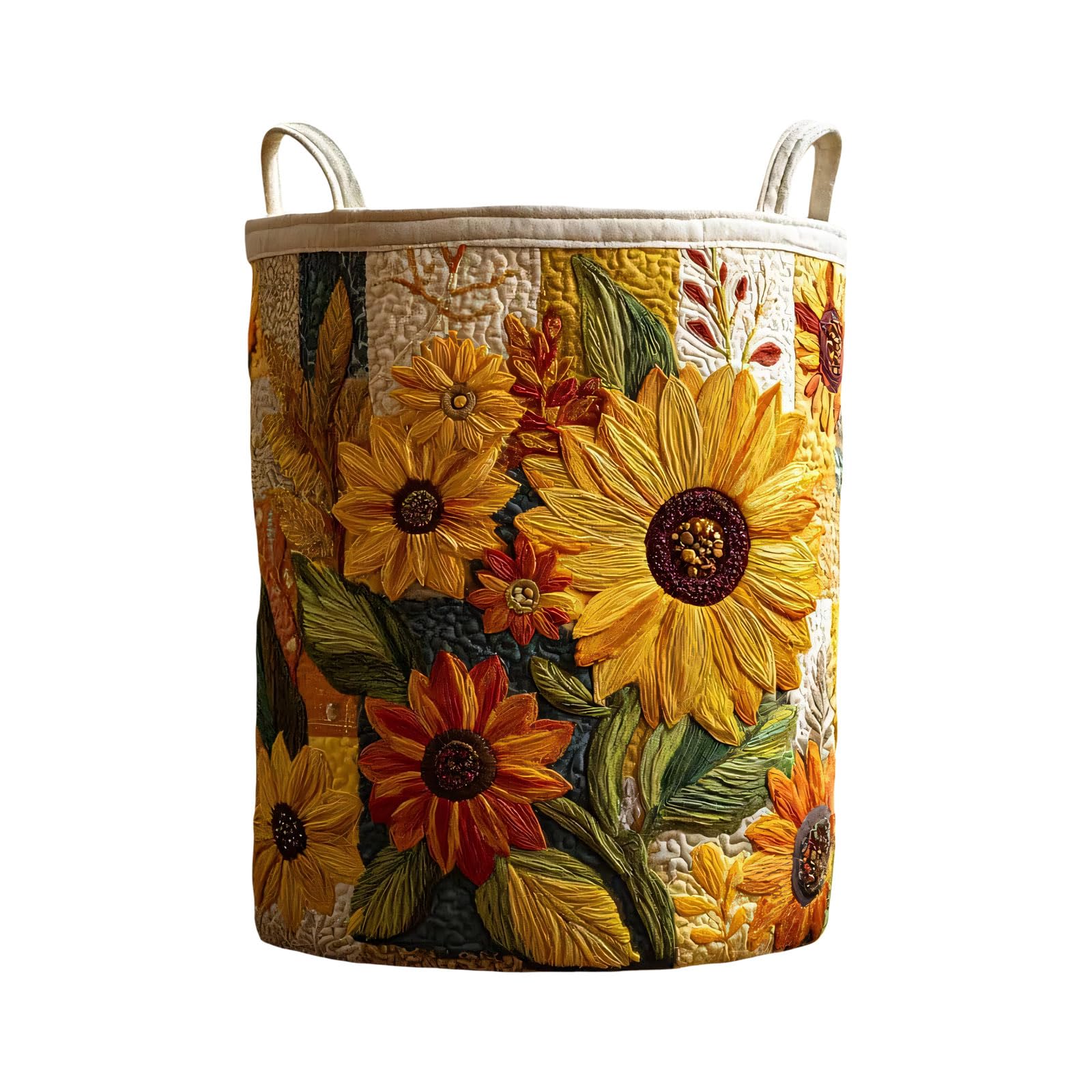 Spacious Quilted Laundry Hamper with Strong Handles Storage Bin for Home and Nursery Organization Large Capacity Laundry Bag
