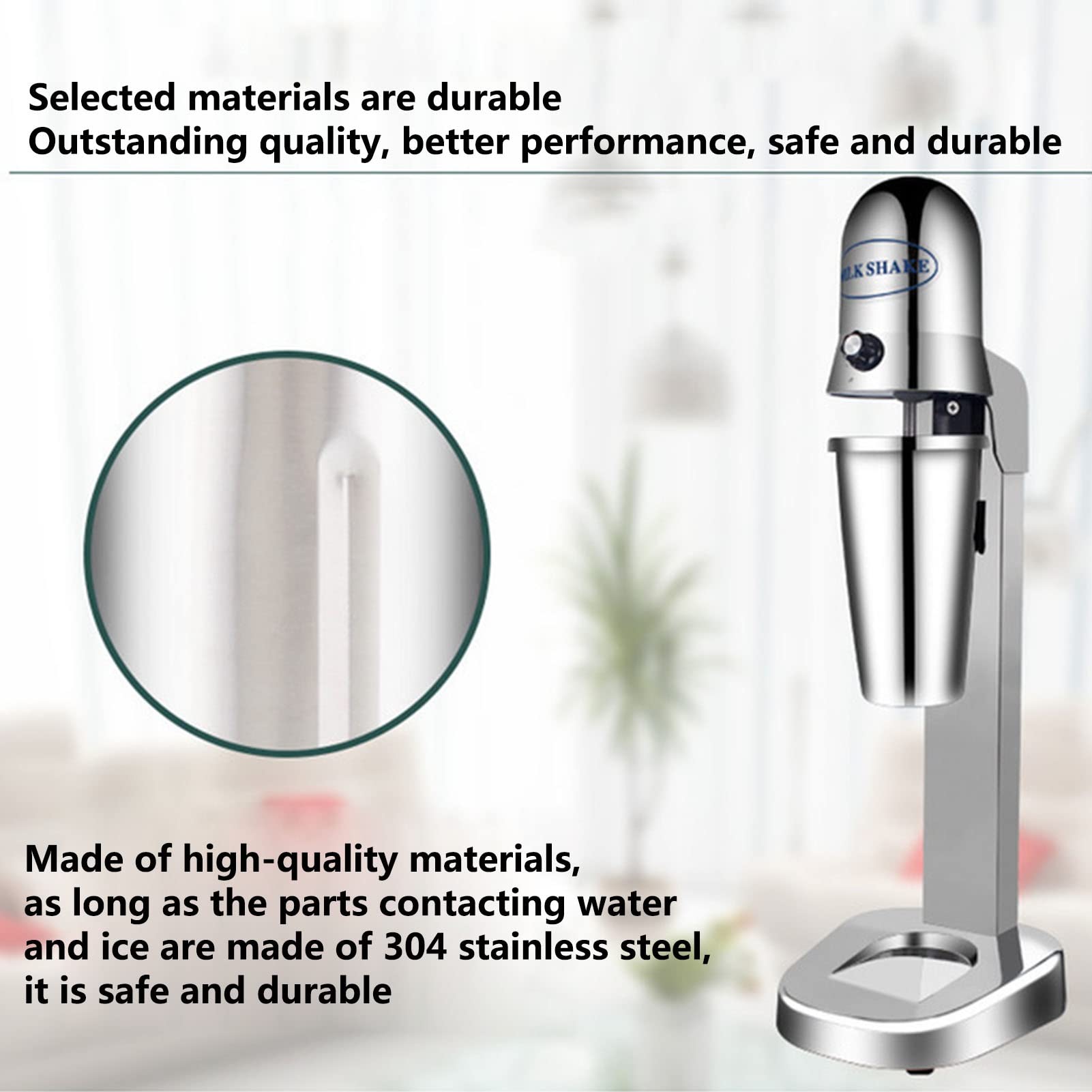 PAHION Classico Creatore di Frapphake 2 velocità Macchina da Shaker al Latte Elettrico Bevi Mixer Acciaio Inossidabile Bevi Cocktail Mixer Protein Shaker per Il Ristorante Bar 18.000 Giri/Min 1000 Ml