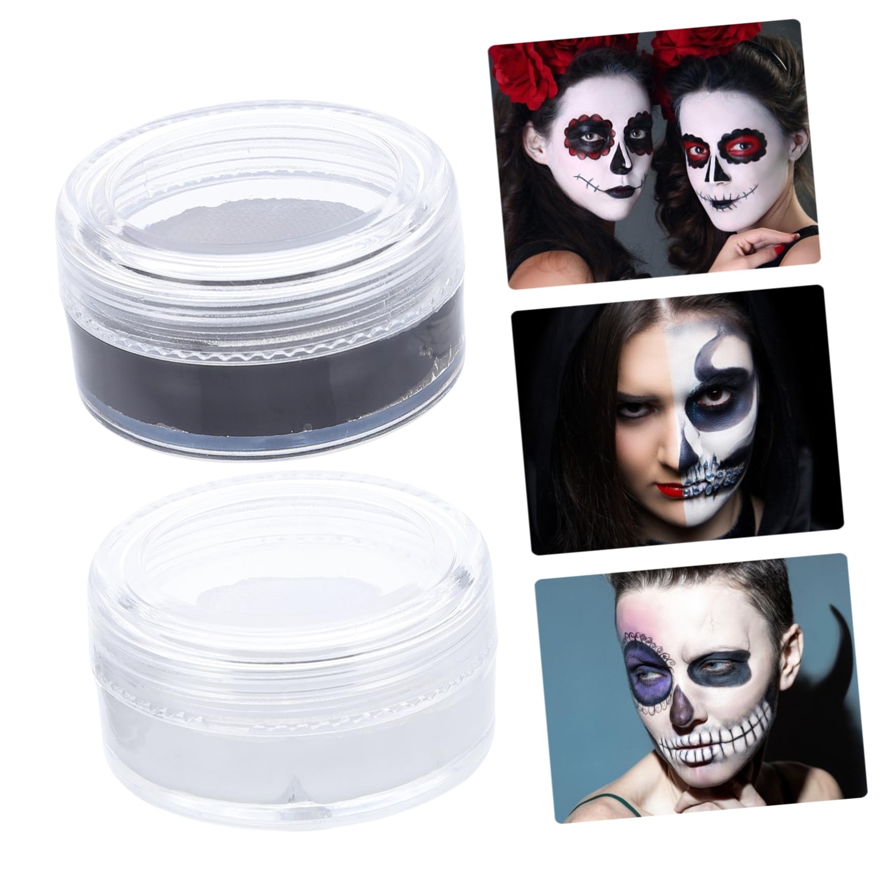 FOMIYES Kit De Maquillage Pour Halloween Lot De 4 Pièces Kit De Peinture Pour Le Visage Cire Cosmétique Facile À Appliquer Et À Laver Pour Garçons Filles Et Adultes 2 Pièces X 4
