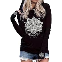 Live by The Sun Love by The Moon Hoodie Womens Sun and Moon Casual Long Sleeve Sweatshirt Round Neck Pullover Tops
