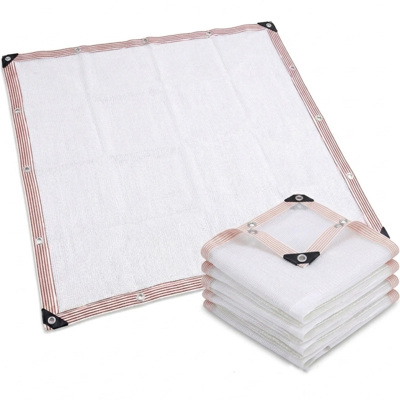 Toile d'ombrage rectangulaire 2x9.5m avec œillets pour terrasse et jardin