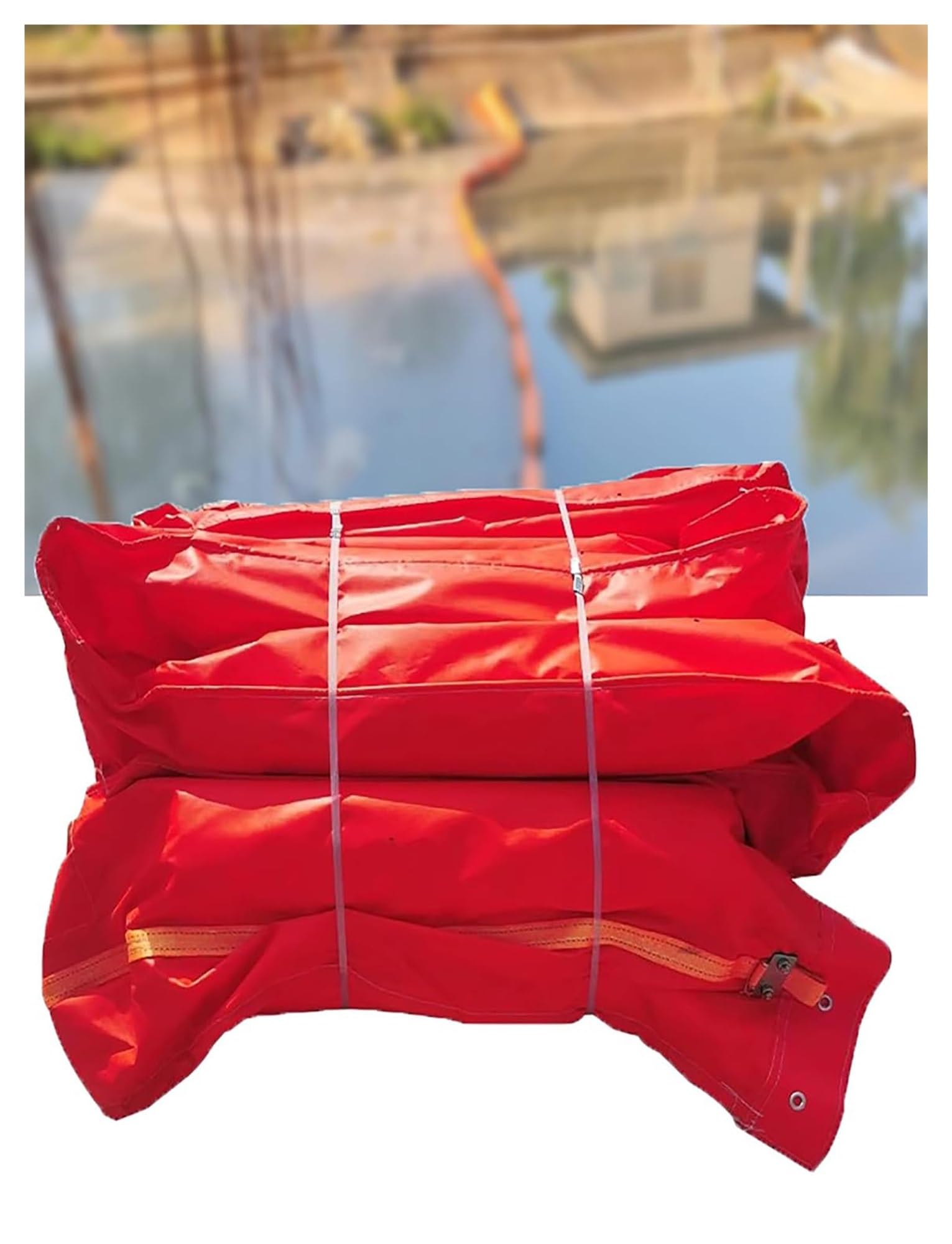 Barrière anti-pollution flottante PVC barrage confinement eau