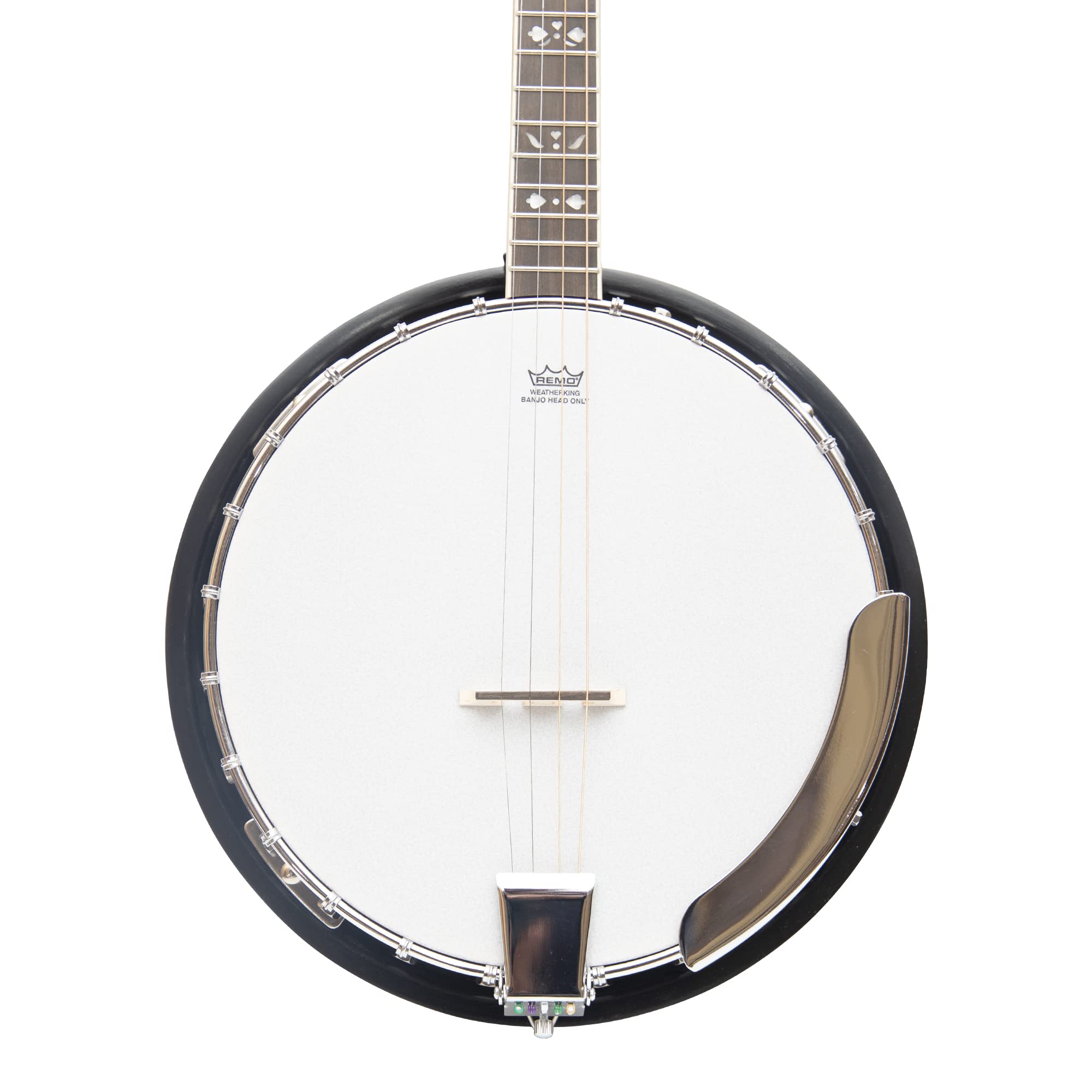 Heartland Banjo ténor irlandais à 4 cordes 19 frettes pour gaucher avec dos massif fermé Finition Sunburst