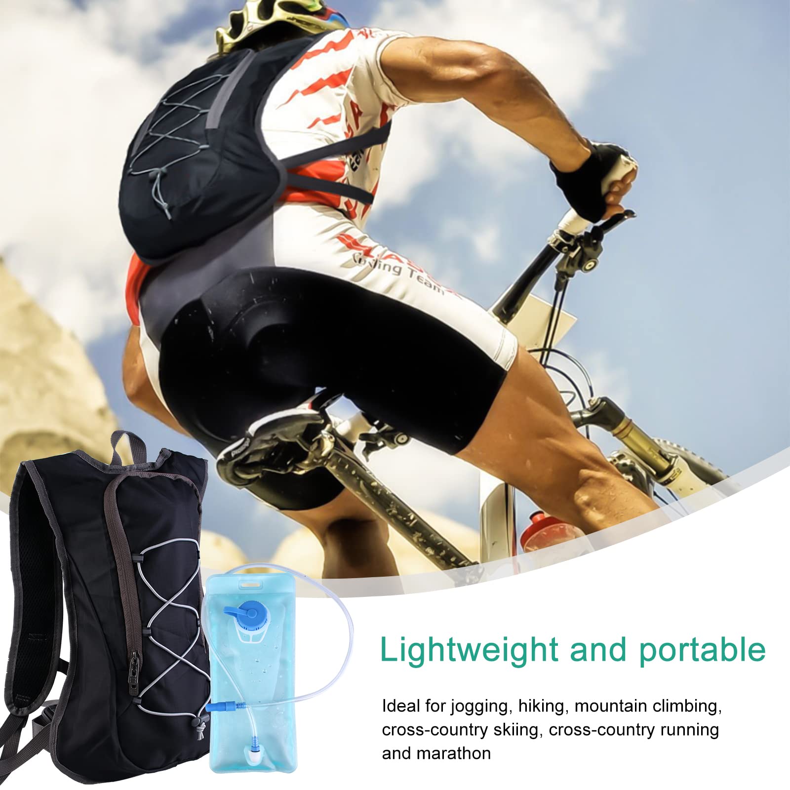 Zaino Idratazione 20L Con Vescica 2L - Impermeabile, Per Trail Running, Trekking, MTB, Unisex