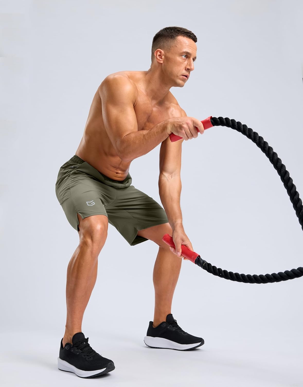 G Gradual Men's Workout Gym Shorts with 2 Zipper Pockets 7"/ 5"/ 9" Quick Dry Athletic Running Basketball Shorts for Men - Image 7