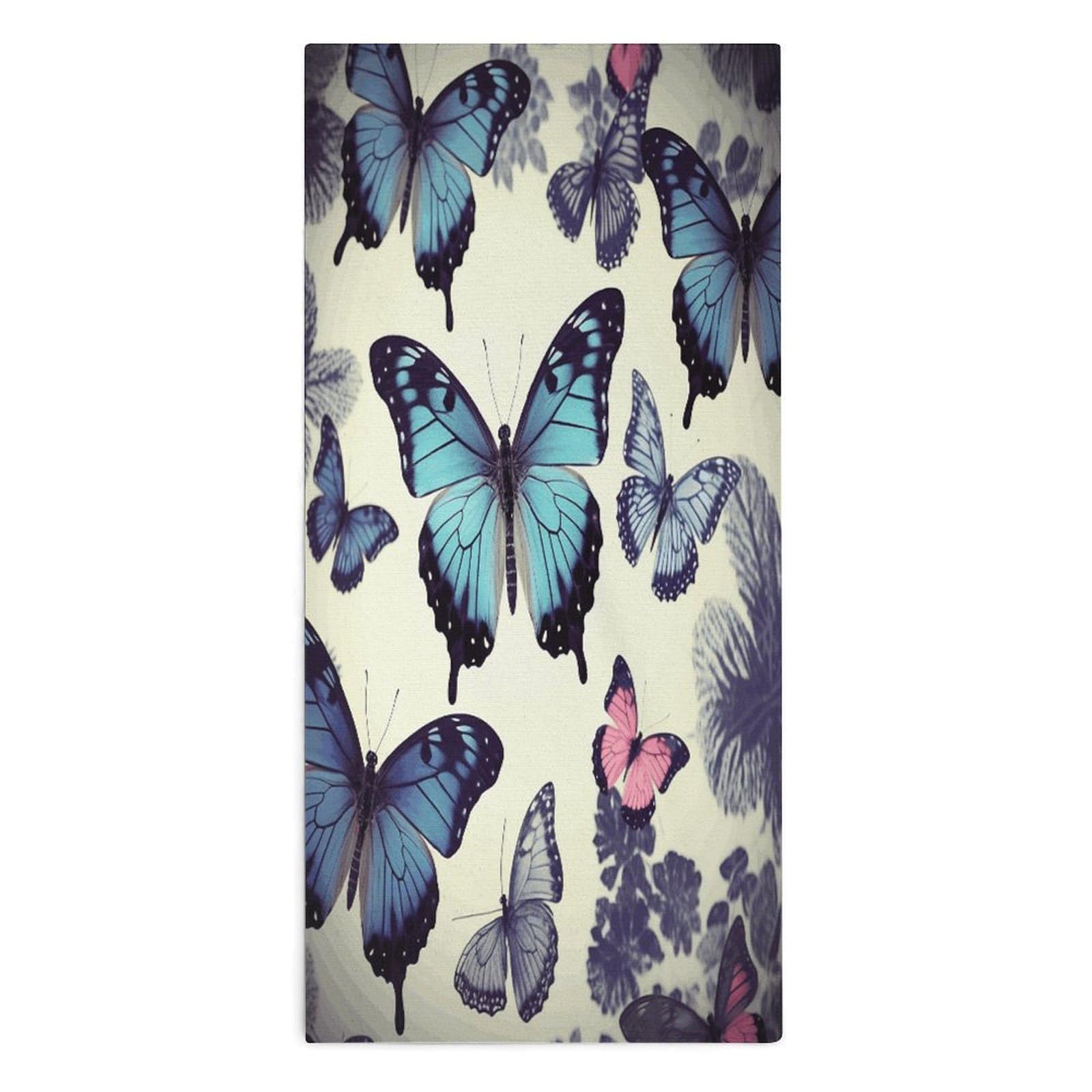 YUXBVKRS Beautiful Butterfly Hand Towels for Bathroom 14x29 Inch