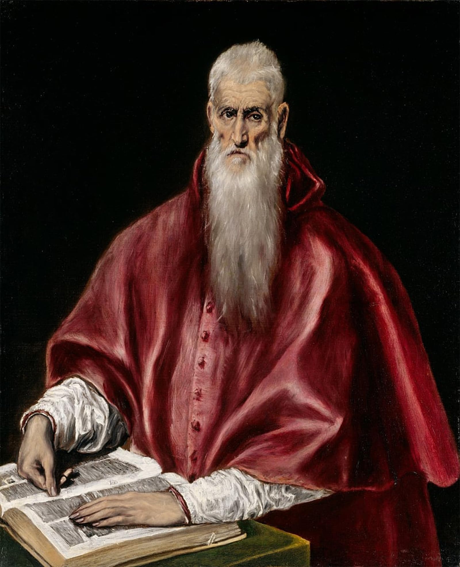 ARTXLXXBN Famous Painting Canvas Artwork Graffiti Print Saint As Scholar by El Greco Portrait Canvas Image for Home Decor 60x90cm