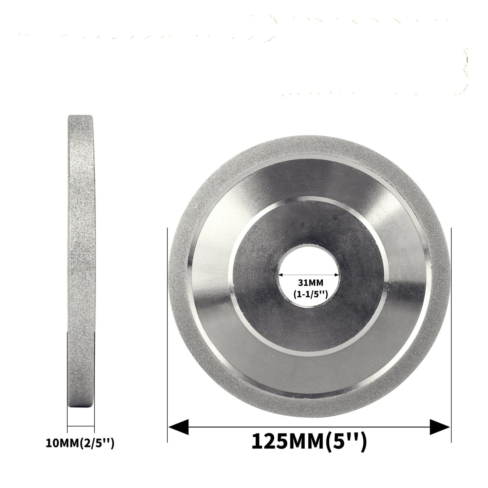 Angolo della mola diamantata da 125 mm elettrolitico for cerchio smerigliatrice for fresa in acciaio al tungsteno in metallo