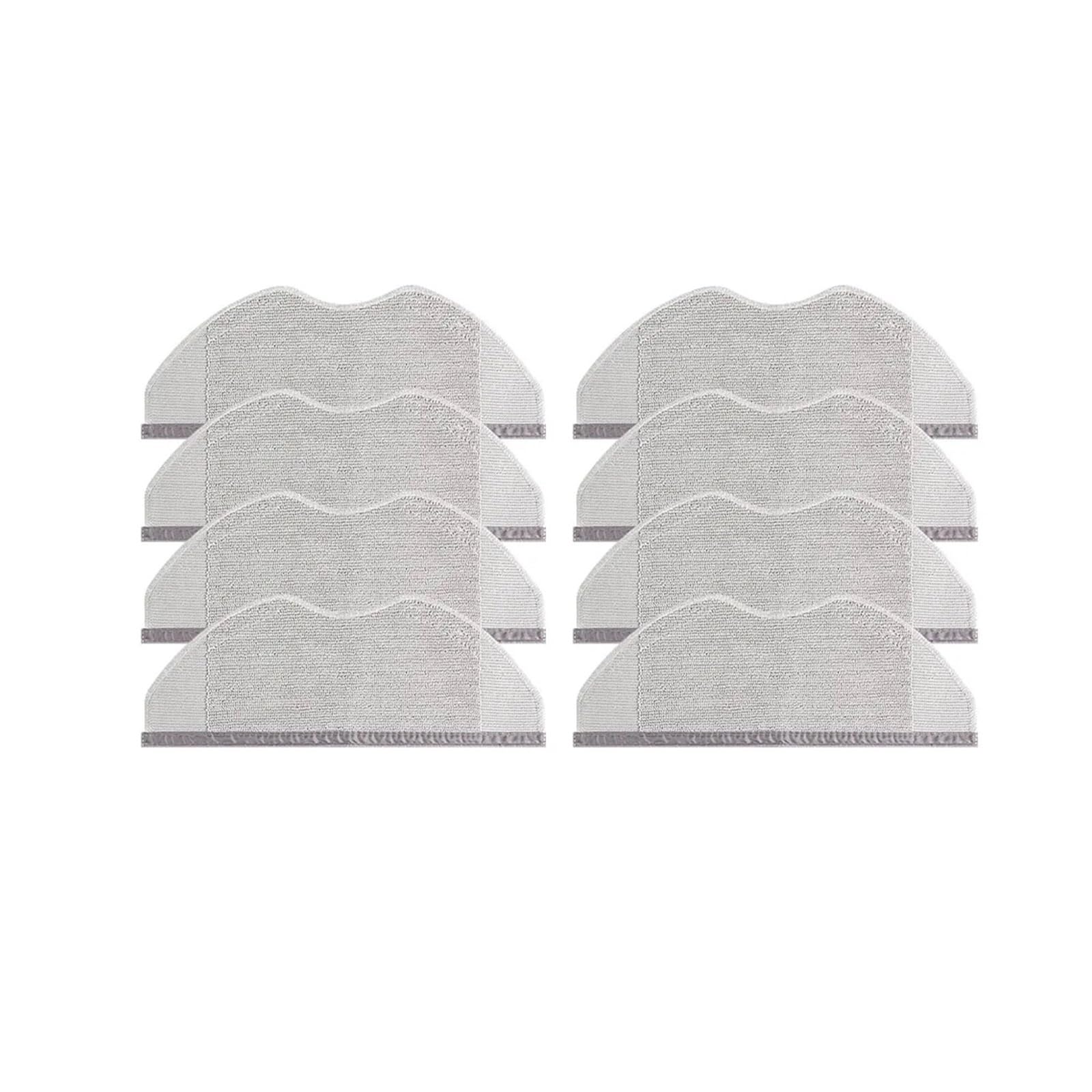 VIXWDRUTY Washable Mop Cloth Accessories，Compatible For Xiaomi，S40 OV81/H40 OV51/S40C E101 Robot Vacuum Cleaner Mop Pads Spare PartsReplacement(8pcs)