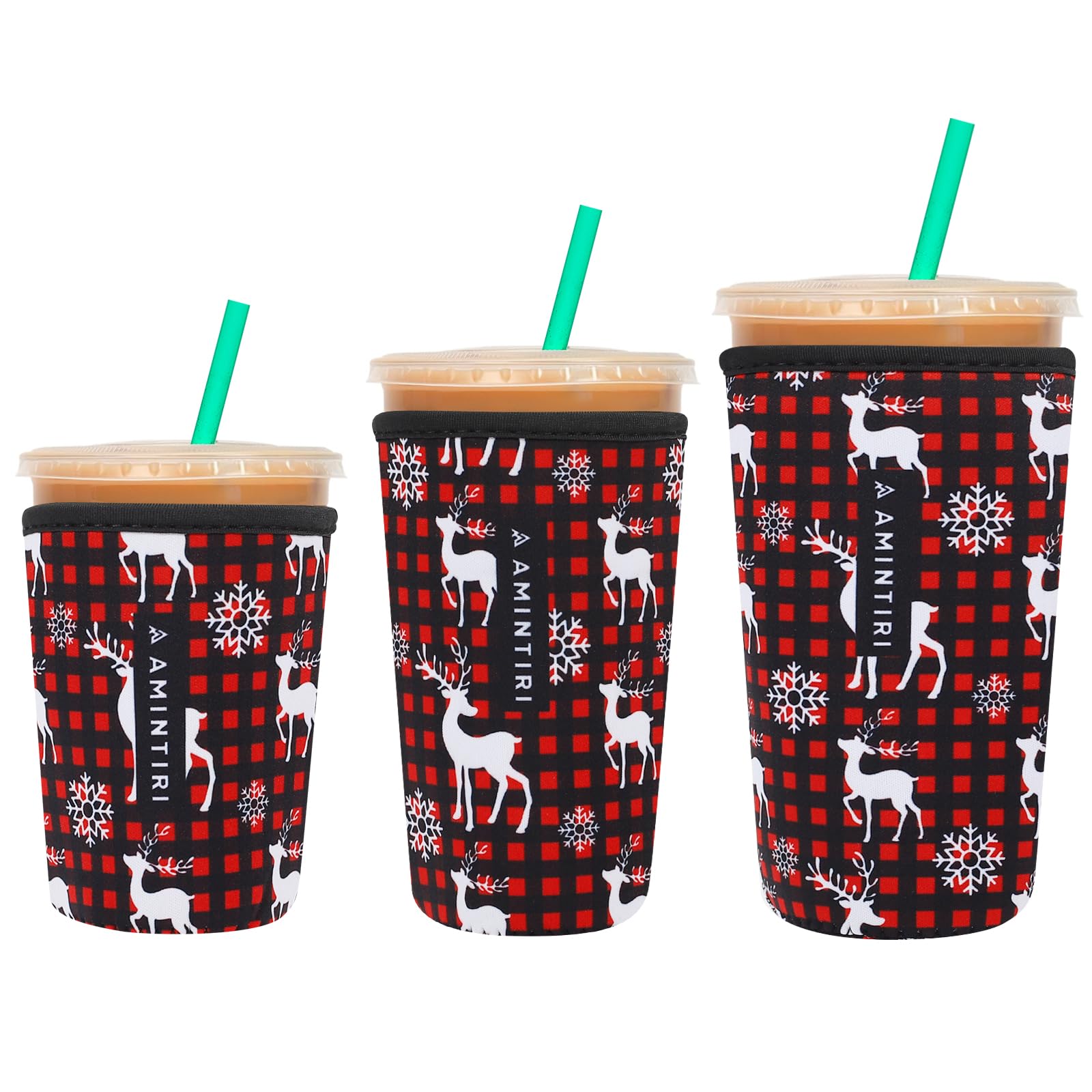 Reusable Insulator Neoprene Sleeve for Iced Coffee &amp; Cold Soda