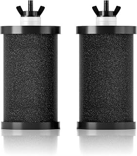 Black Thickened Purification Elements,Replacement Filters for ProOne® and Berkey® Filters,ProOne® Big+ or Berkey® Big Countertop Gravity Water Filter System (2 Pack)