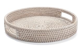 11.8 Inch Round Rattan Laundry Tray