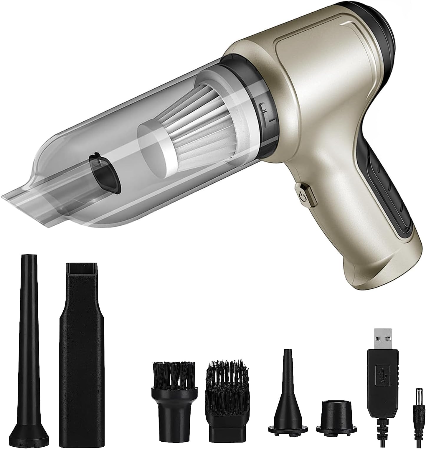 Handstaubsauger Kabellos 18000Pa - 3in1 Akku Staubsauger Für Auto Und Haus