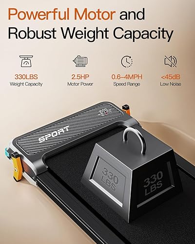 Miniatura 7 de FUNRAY Versatile Walking Pad Treadmill with Incline - Dual-Sided Under Desk Treadmill with Foot Massage,2 in 1 Walking Machine for HomeOffice with