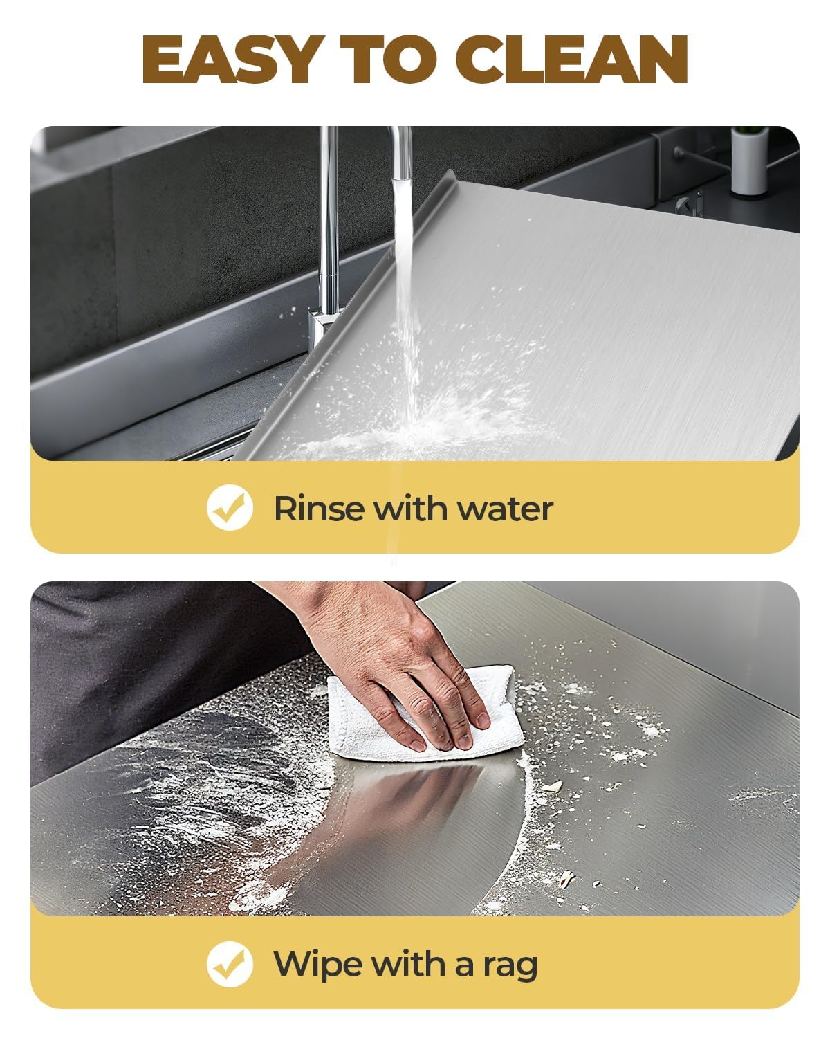 Stainless Steel Cutting Board - Durable & Hygienic -7 Stainless Steel Cutting Board - Durable & Hygienic -7
