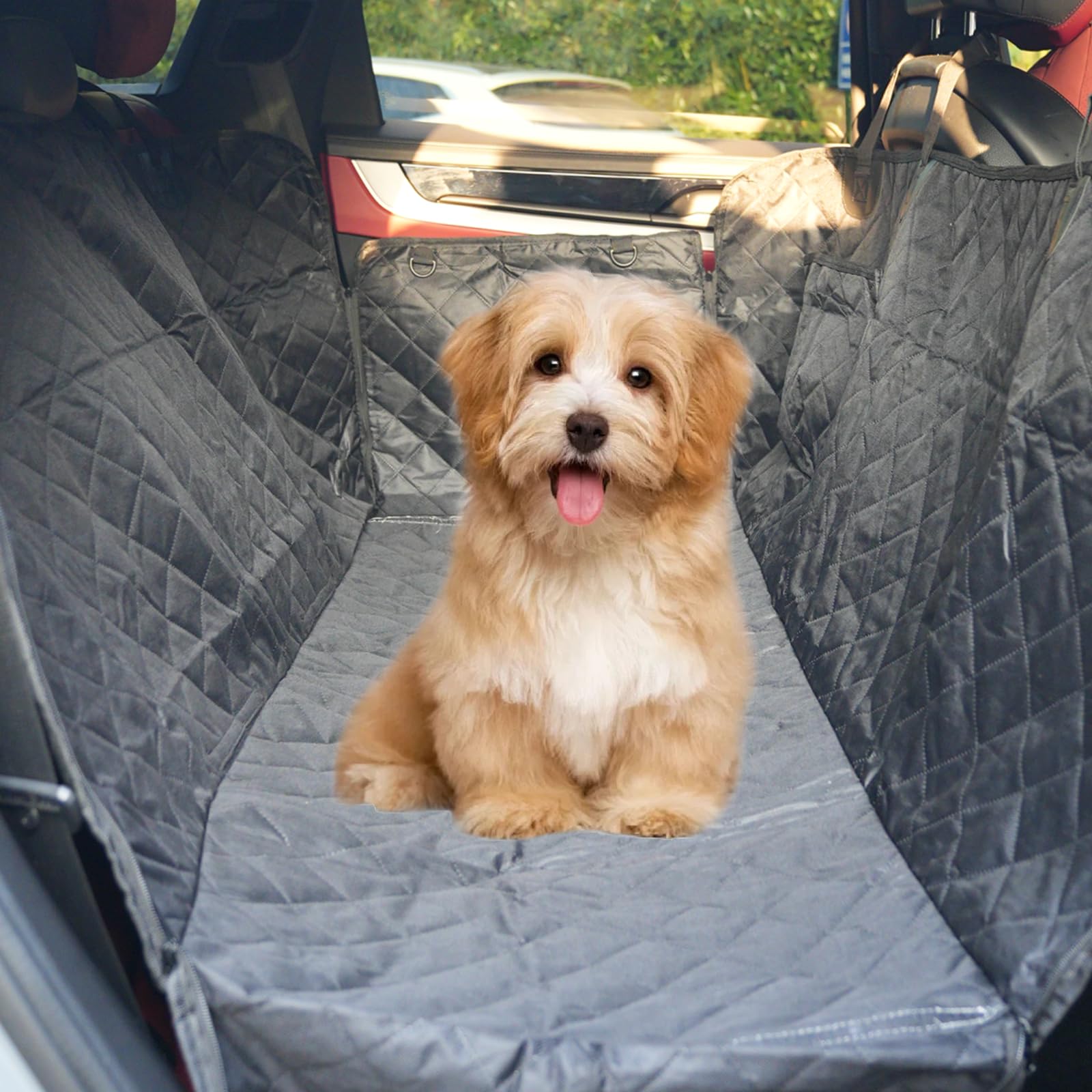 CoSofSLIP Dog Car Seat Cover for Pets Waterproof Seat Cover Hammock Scratch Proof Nonslip Back Seat Pet Bed Mat for Travel Durable Soft Back Seat Covers for Cars Trucks and SUVs (23.5 x 51 inch)