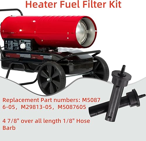 Miniatura 4 de Dgdhf Kit de filtro de combustible de repuesto M50876-05 para Reddy, Master, Remington, calentador de queroseno Desa (juego de 2)