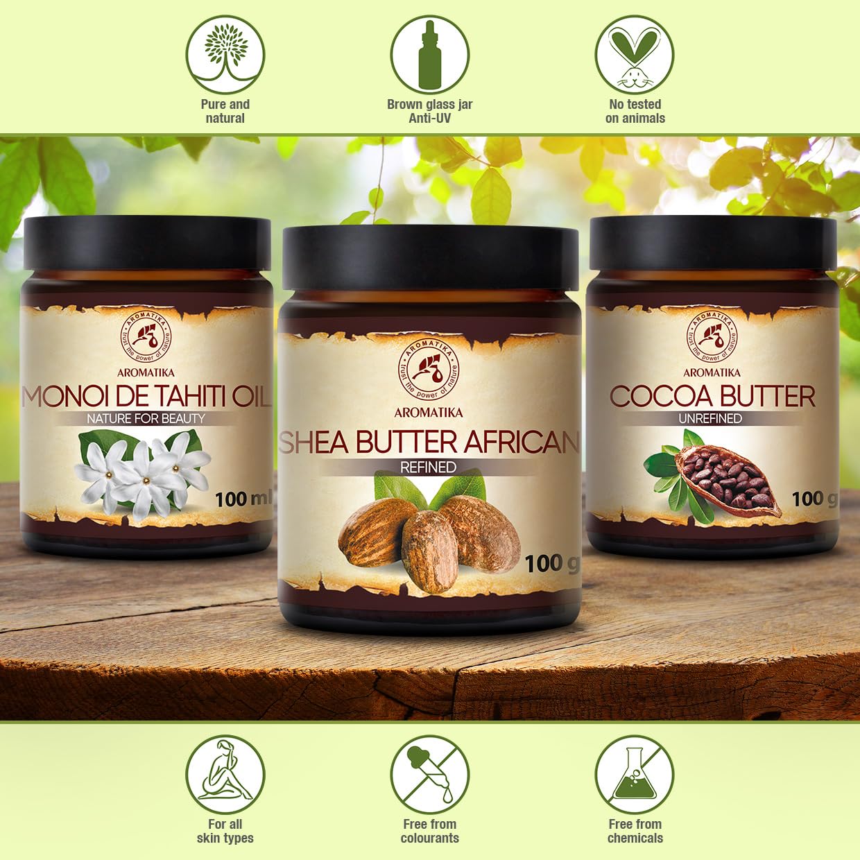 African Shea Butter 100ml - Refined - 100% Natural & Pure Shea Butter - Ghana - Best for Hair - Skin - Nail - Lip - Face - Body - Great for Beauty - Massage - Wellness - Karite Shea Butter
