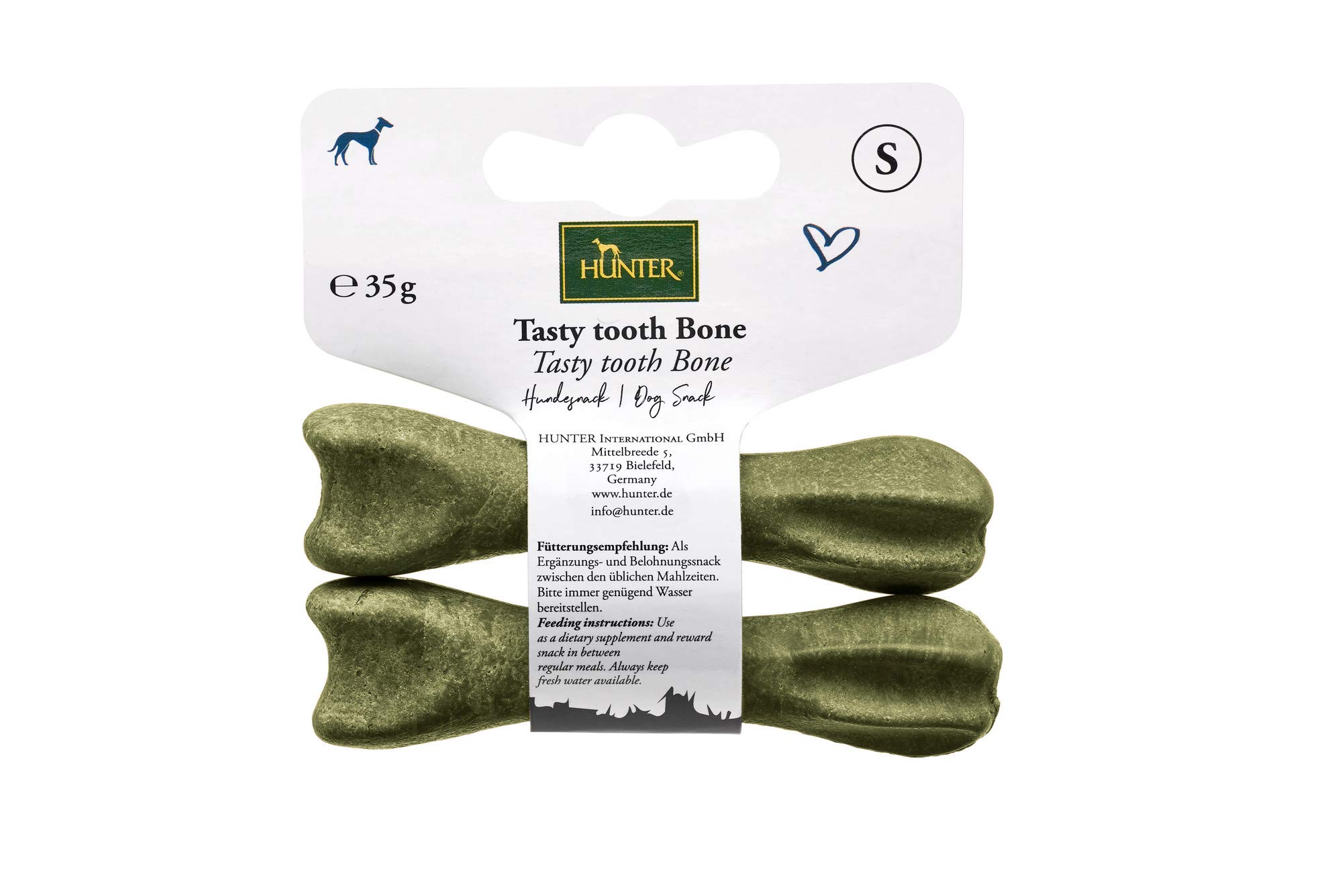 HUNTER Tasty Tooth Bone - Aperitivo para Perros (35 g)