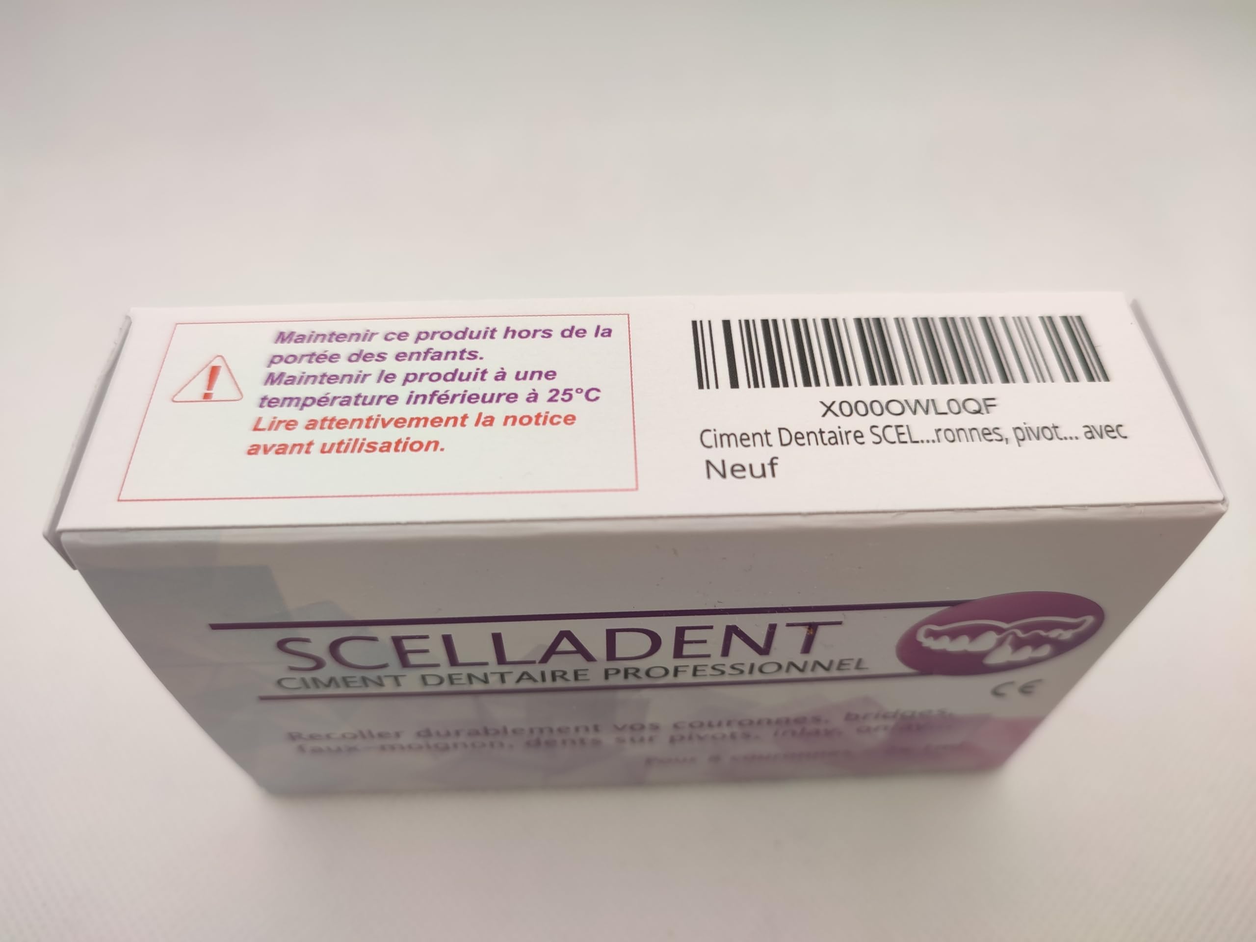 All Dentaire Scelladent - Pegamento dental temporal extra fuerte para coronas y pivotes - Fijación rápida y fiable - Solución de mantenimiento dental de emergencia
