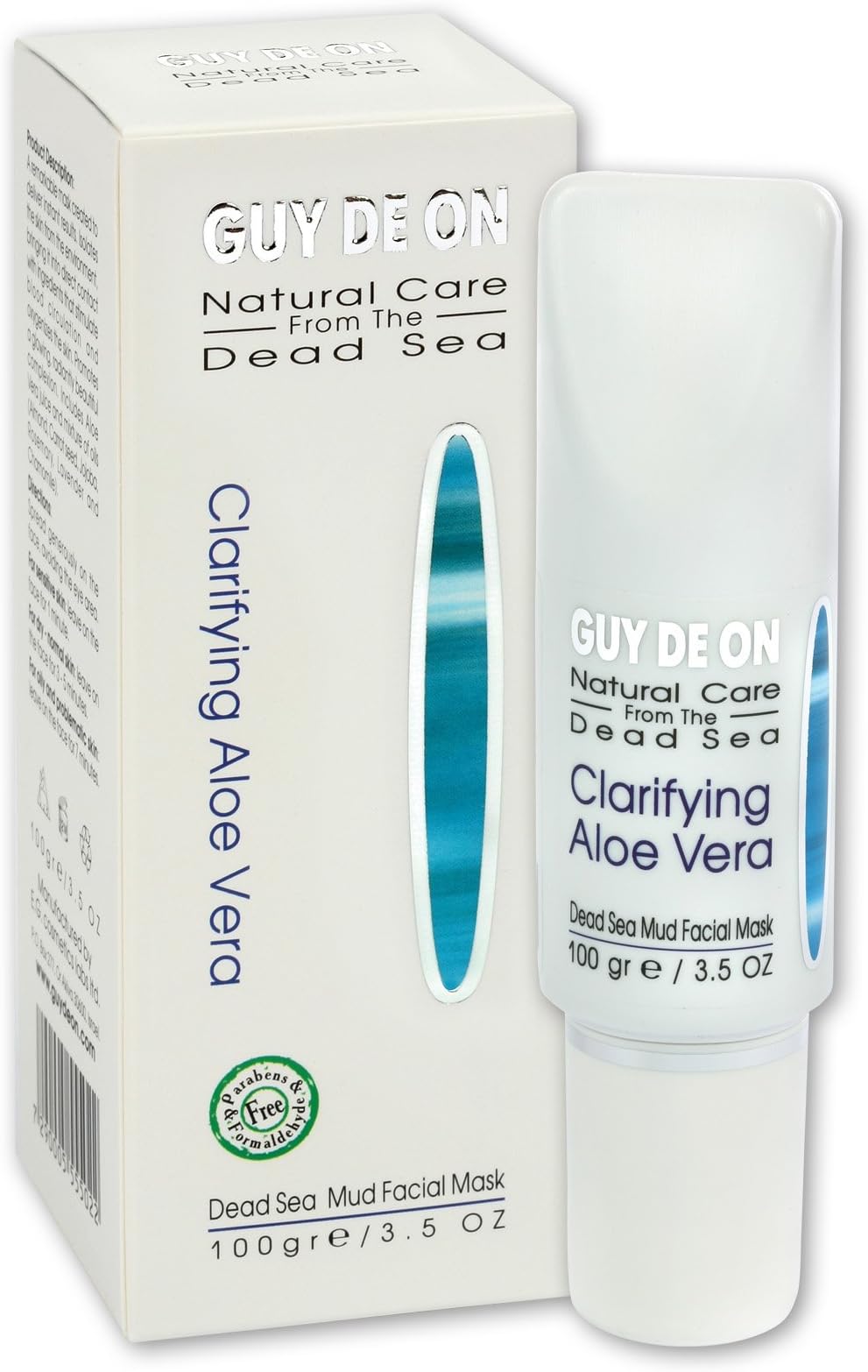 Clarifying Aloe Vera and Dead Sea Mud Facial Mask, 3.5 Ounce