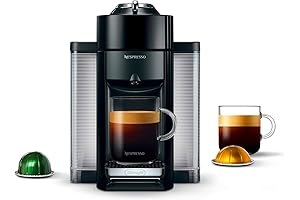 Nespresso Vertuo Coffee and Espresso Machine by De'Longhi in Piano Black