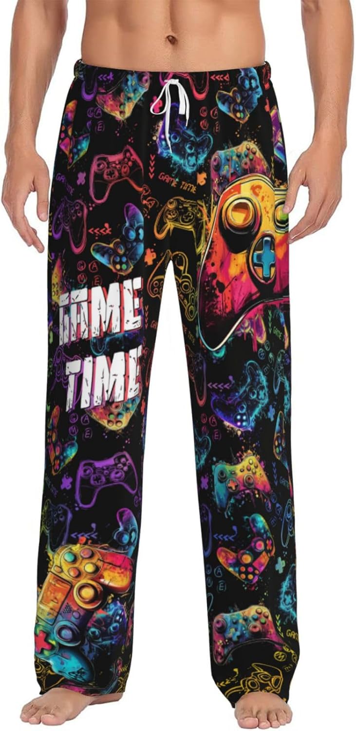 Mens Pajama Pants Soft Lightweight Men’s Pajama Bottoms Sleep Lounge Pants For Men With Pockets Drawstring