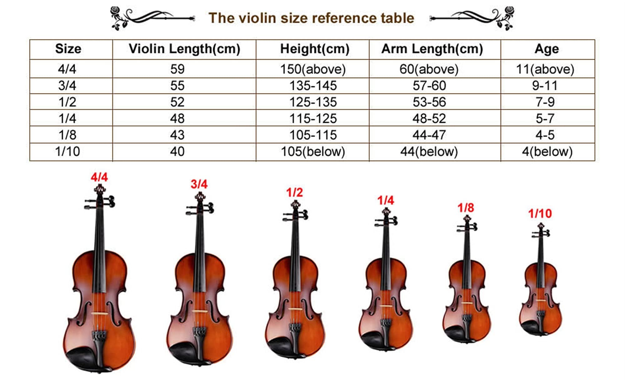 Violino Acustico In Acero Antico Opaco Parti Di Ebano Studenti A Grandezza Naturale Violino Per Principianti 1/4,1/2,3/4,4/4 violino principianti(4/4)