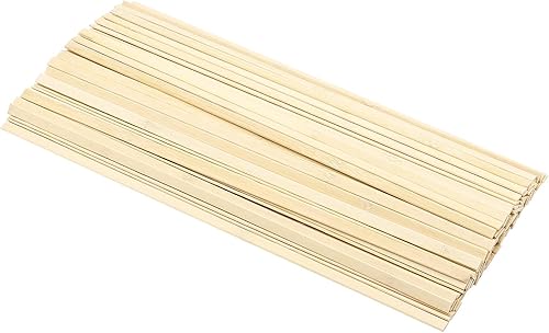 Miniatura 7 de Palitos de madera de 15.7 pulgadas para manualidades, palos de bambú natural extra largos que se pueden curvar, palos de bambú natural fuertes, 100