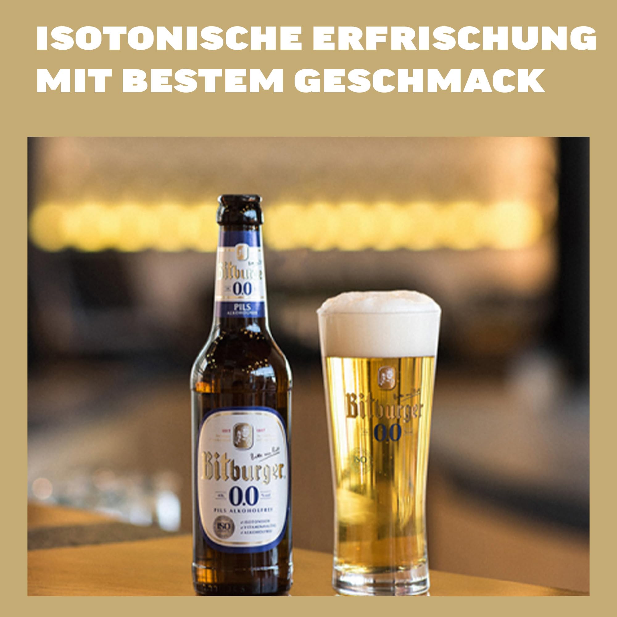 Bitburger 0,0% Pils Alkoholfrei - Dosen-Bier (24x 0,5l) - Isotonisch - Nach Deutschem Reinheitsgebot Gebraut - WM Edition: nur so lange der Vorrat reicht