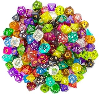Wiz Dice Series II - DND Dice Set (105 Dice, 15 Sets of 7 Unique Colors) - Perfect DND Gifts - Role Playing Dice DND Accessories for TTRPG MTG Dice Games -D&D Dice Game Sets in Unique Finishes