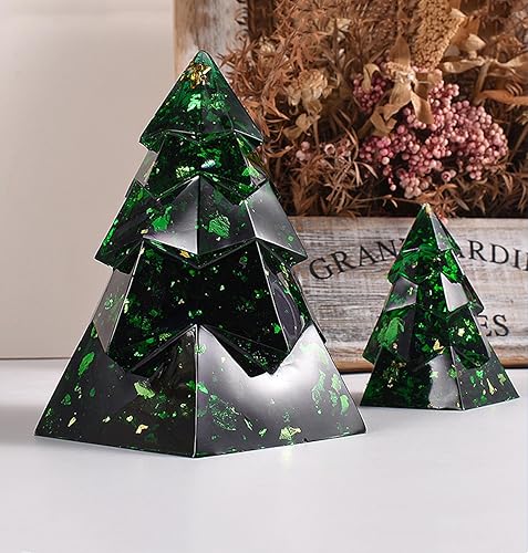 Miniatura 8 de 4 moldes de resina para árbol de Navidad, molde de silicona 3D para fondant, vela, jabón, bomba de baño, yeso, resina epoxi, manualidades de Navidad