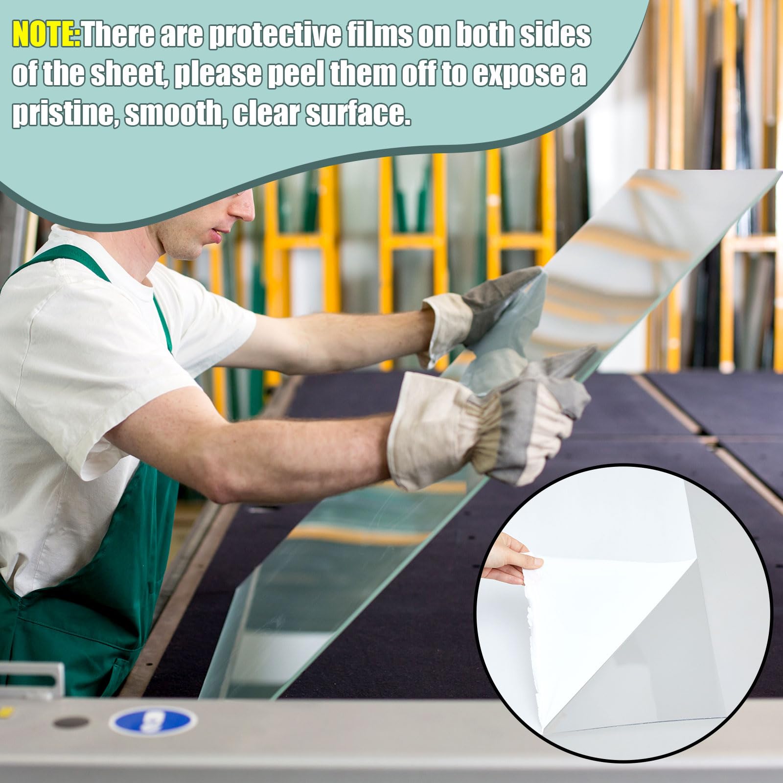 Clear Polycarbonate Sheet - 16x96 Inch -5