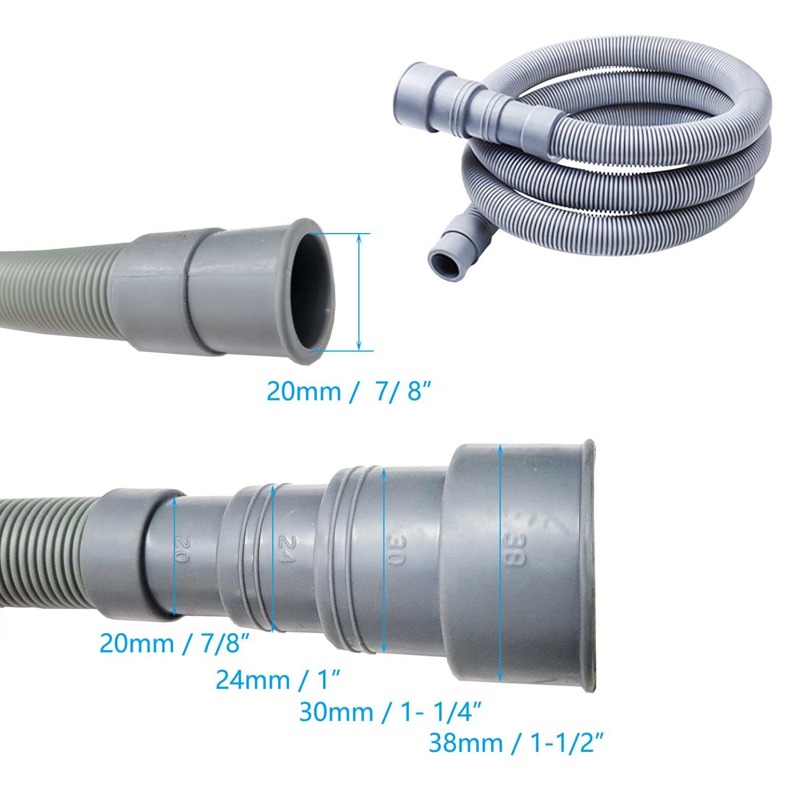 SPARES2GO 1.9 m tubo di prolunga universale
