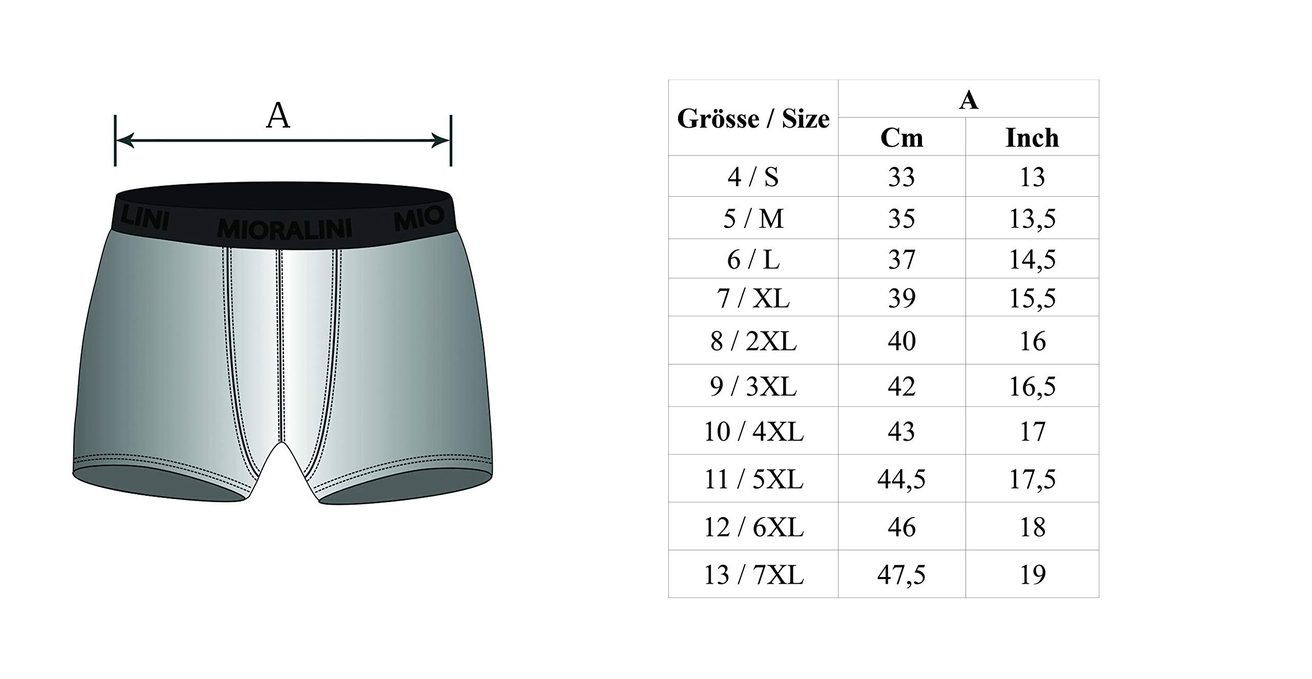 MioRalini 10, 6 oder 5 farbige Herren Elastan und Baumwoll Boxershort Pants