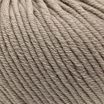 Aran-Weight 100% Superwash Fine Merino Wool Knitting and Crochet Yarn, Mulesing-Free, 10 x 50g Balls - Purely Merino Aran 3660 Dark Sand