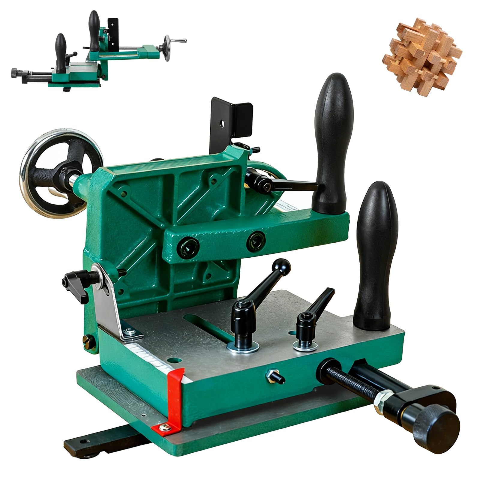 JXYQ Tenoning Jig for Table Saws - Heavy Duty Woodworking Machine with 0-45° Adjustable Rear Plate for Precision Mortise Processing and Max Clamping of 82.5mm
