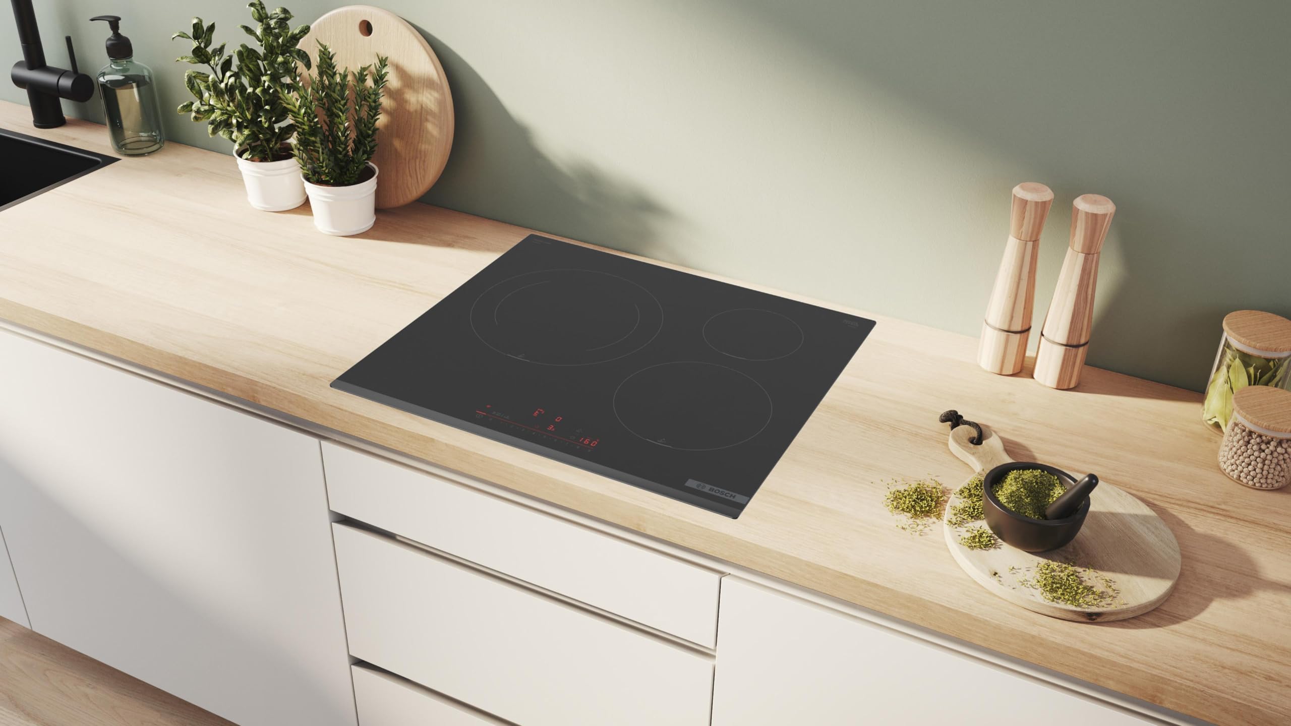 Bosch Plaque de cuisson, PIJ631HC1E, noir, 3 zonas con zona de