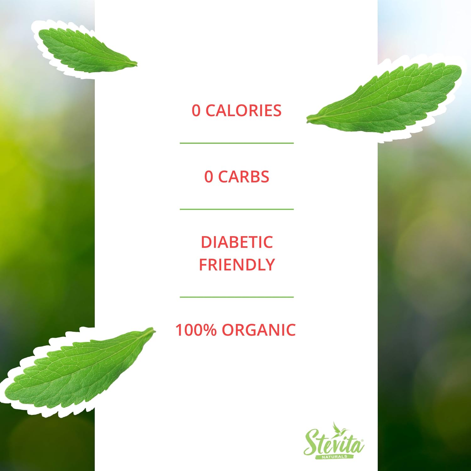 Stevita Organic Stevia Extra Sweet - 0.7 oz Powder - All-Natural, No Calorie Sweetener - USDA Organic, Non-GMO, Vegan, Kosher, Keto, Paleo, Gluten Free - 2000 Servings