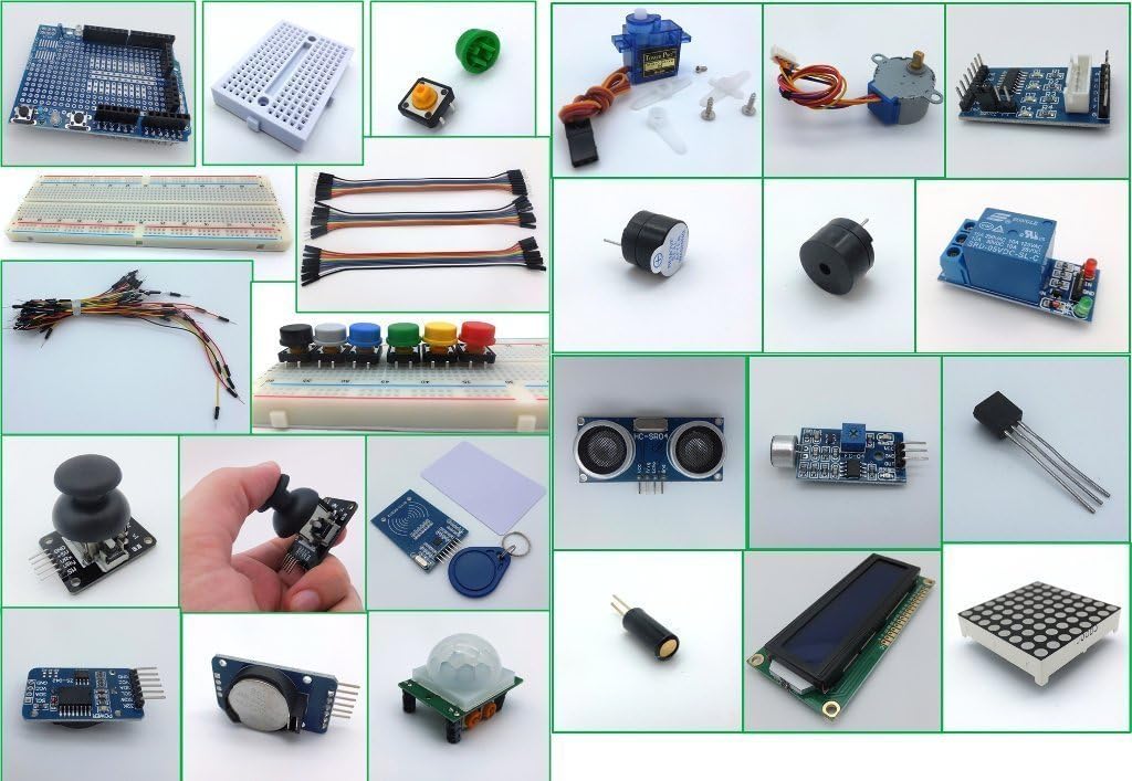 jdhlabstech MEGA Starter kit Ultra (100% Open Source IDE Compatible) w/Batt Holder, Sensors, Modules, Resistor Pack and Components