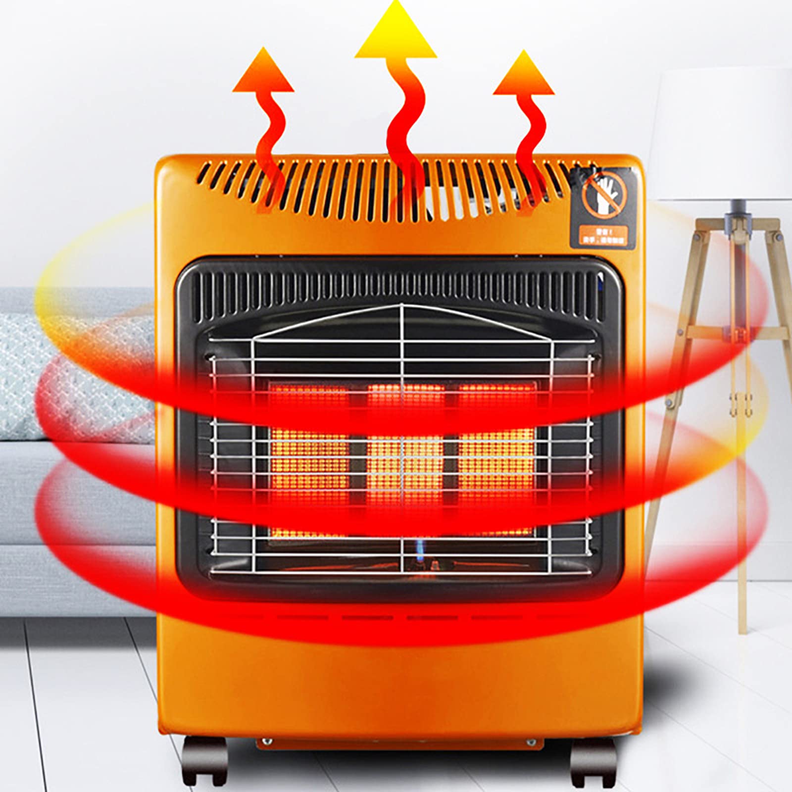 Grzejnik Gazowy O Mocy 4,2 KW, Grzejnik Na Gaz Ziemny, Wolnostojący Grzejnik Gazowy Z 3 Ustawieniami Ogrzewania, Cicha Energooszczędność, Do Garaży, Warsztatów I Placów Budowy