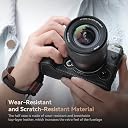 SMALLRIG X-T5 Half Case with Wrist Strap and Shutter Button, Retro Style Leather Camera Case with Aluminum Baseplate, X-T5 Camera Case Cover for FUJIFILM X-T5-3927 gallery image