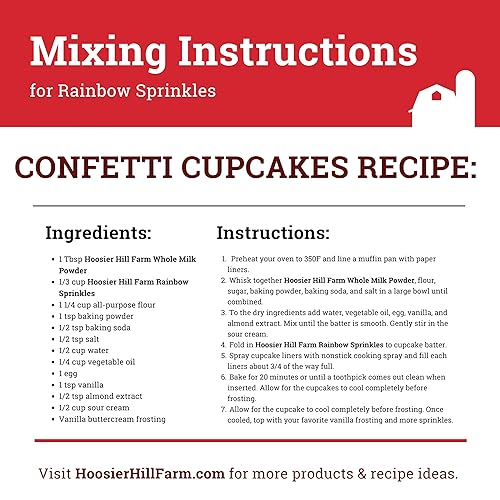 Miniatura 6 de Hoosier Hill Farm Rainbow Decorating Sprinkles, 2LB (Pack of 1)