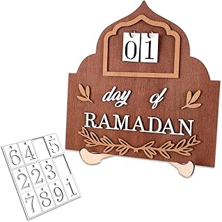 Ramadan Advent Calendar Ramadan Calendar Ramadan Decorations for Home, 30 Days Ramadan Countdown Calendar, 2026 Ramadan Mu...