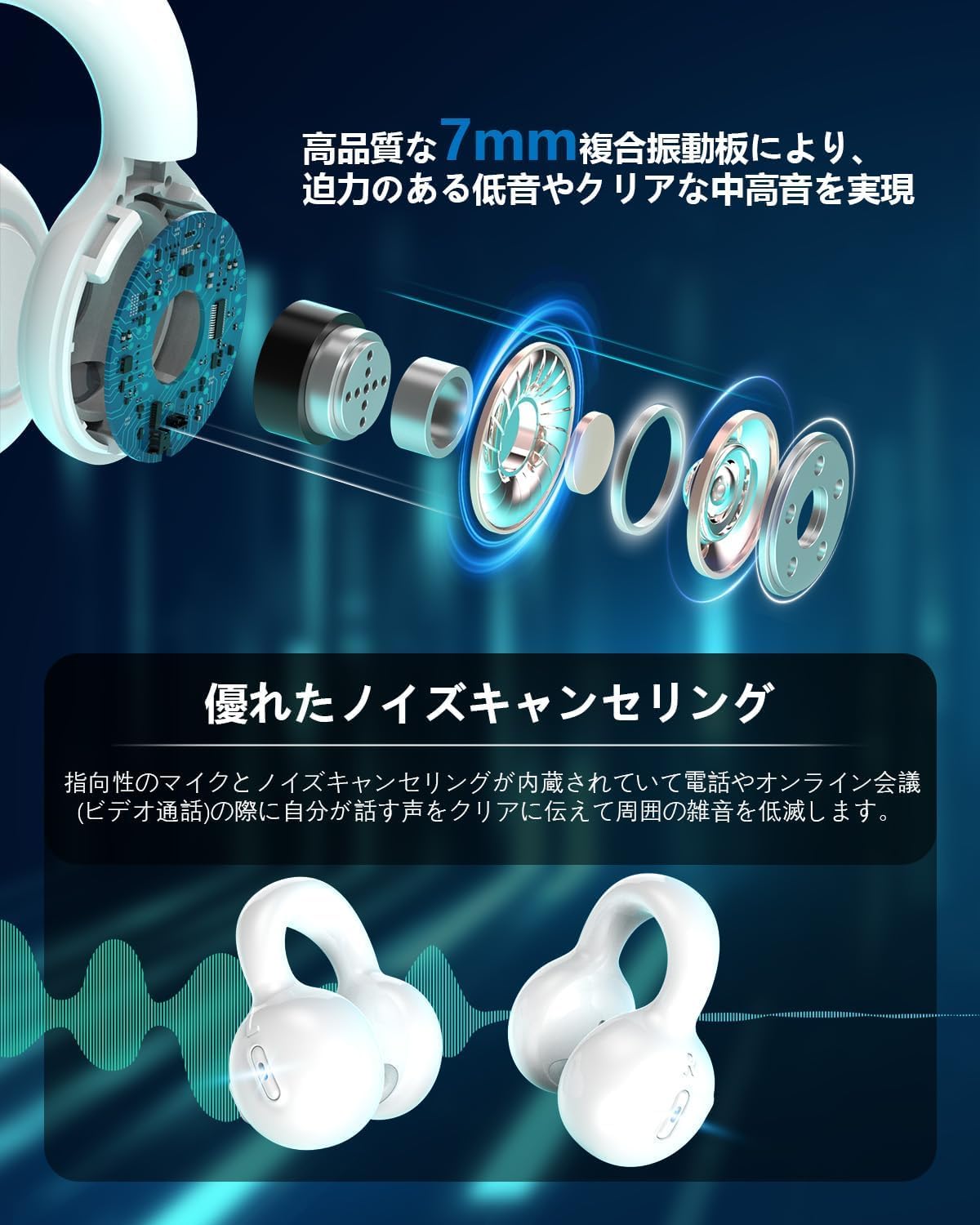 Amazon.co.jp: 【時代を開く OWSイヤホン】 Bluetoothイヤホン