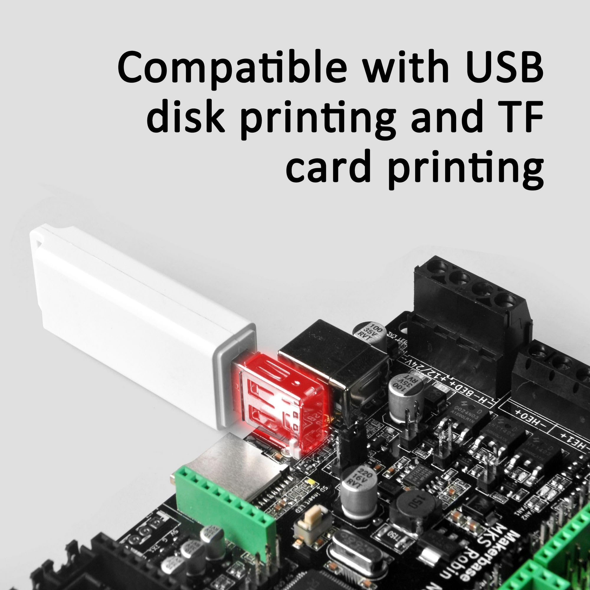 OSOYOO 3D Printer Parts MKS Robin Nano Integrated Circuit Mainboard Controller Motherboard with Robin TS35 Display Opened Source Software with FFC Line & USB Cable