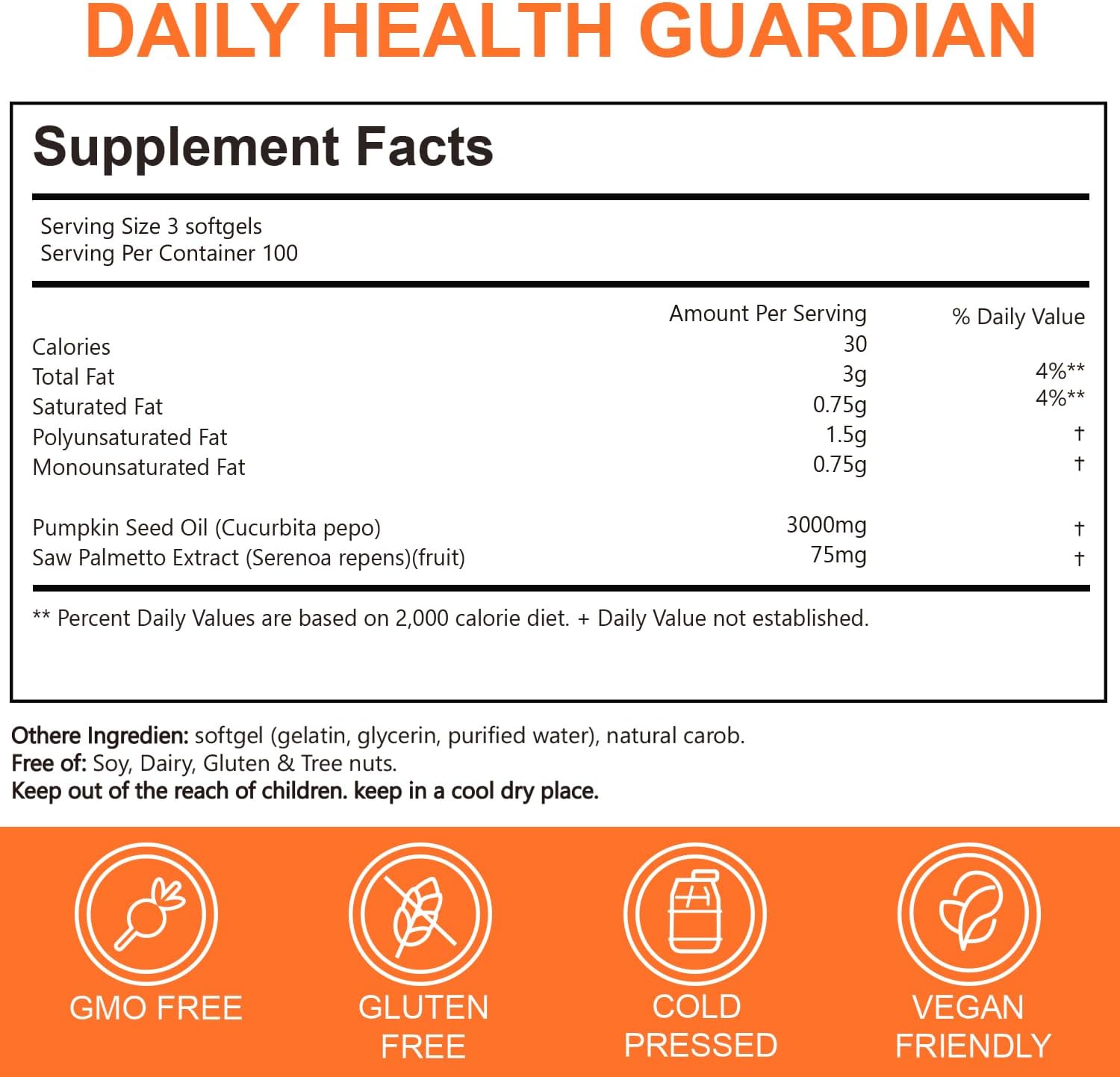 Premium Pumpkin Seed Oil with Saw Palmetto 3000mg Soft Capsule | Cold Pressed Virgin, Pure Virgin Oil | Supports Hair, Urinary, Bladder & Prostate Health - 300 Count - Image 2