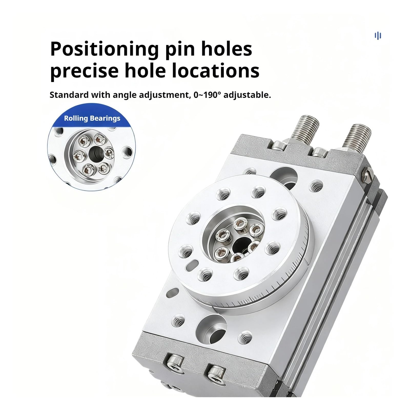 Cilindro rotativo neumático MSQB rotación de cilindro ajustable 0-190° MSQB10A MSQB20A MSQB30A | Pneumatic Cylinder(MSQB10A)