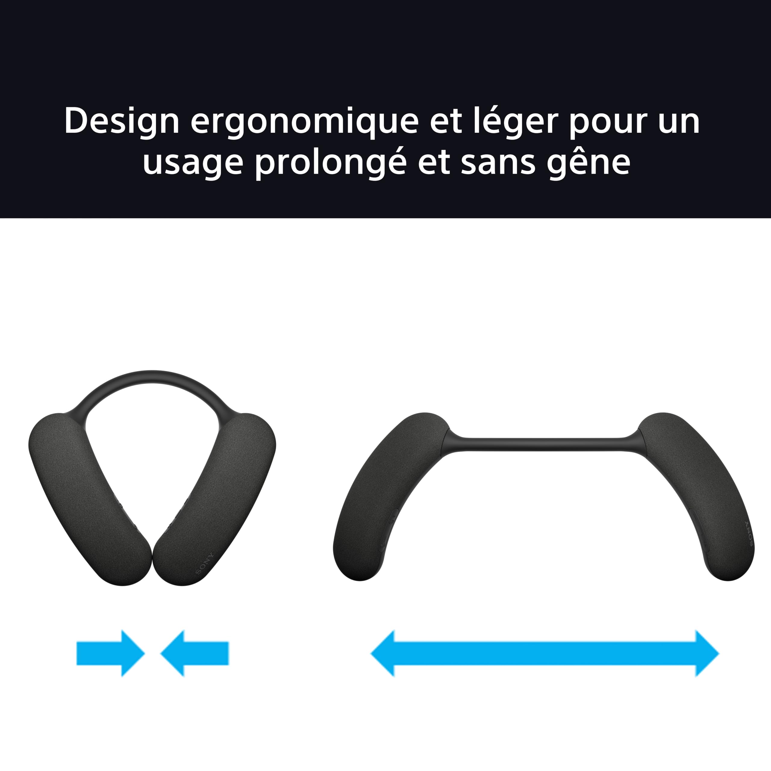 Sony BRAVIA Theatre U – Enceinte Tour de Cou sans Fil Dolby Atmos®, Bluetooth®, Connexion Multi-Points, Fonctions Gaming PS5, 360 Spatial Sound Personaliser, HT-AN7